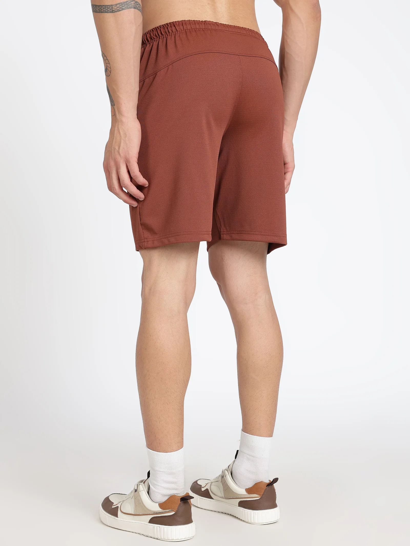Polyester Shorts(Burnt Orange)